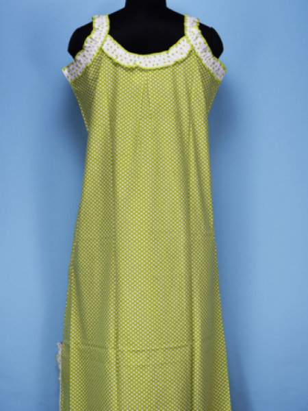 Green Sleeveless Nighty