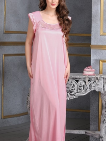 Plain Silk Nightgown