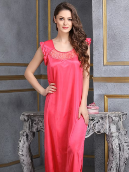 Pink Silk Nightgown